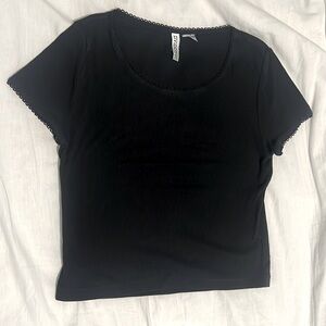 Black Cropped Top